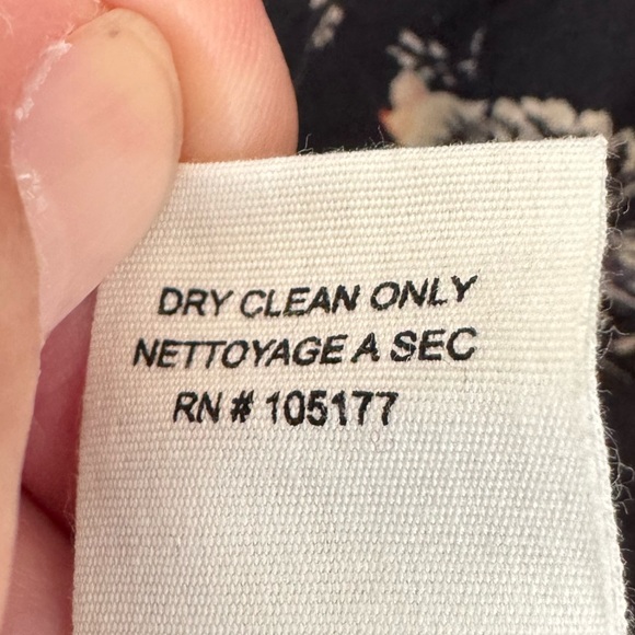 ULLA JOHNSON Floral Black Noir and Peach Tulia Long Women's Skirt Size 6 - Picture 11 of 13